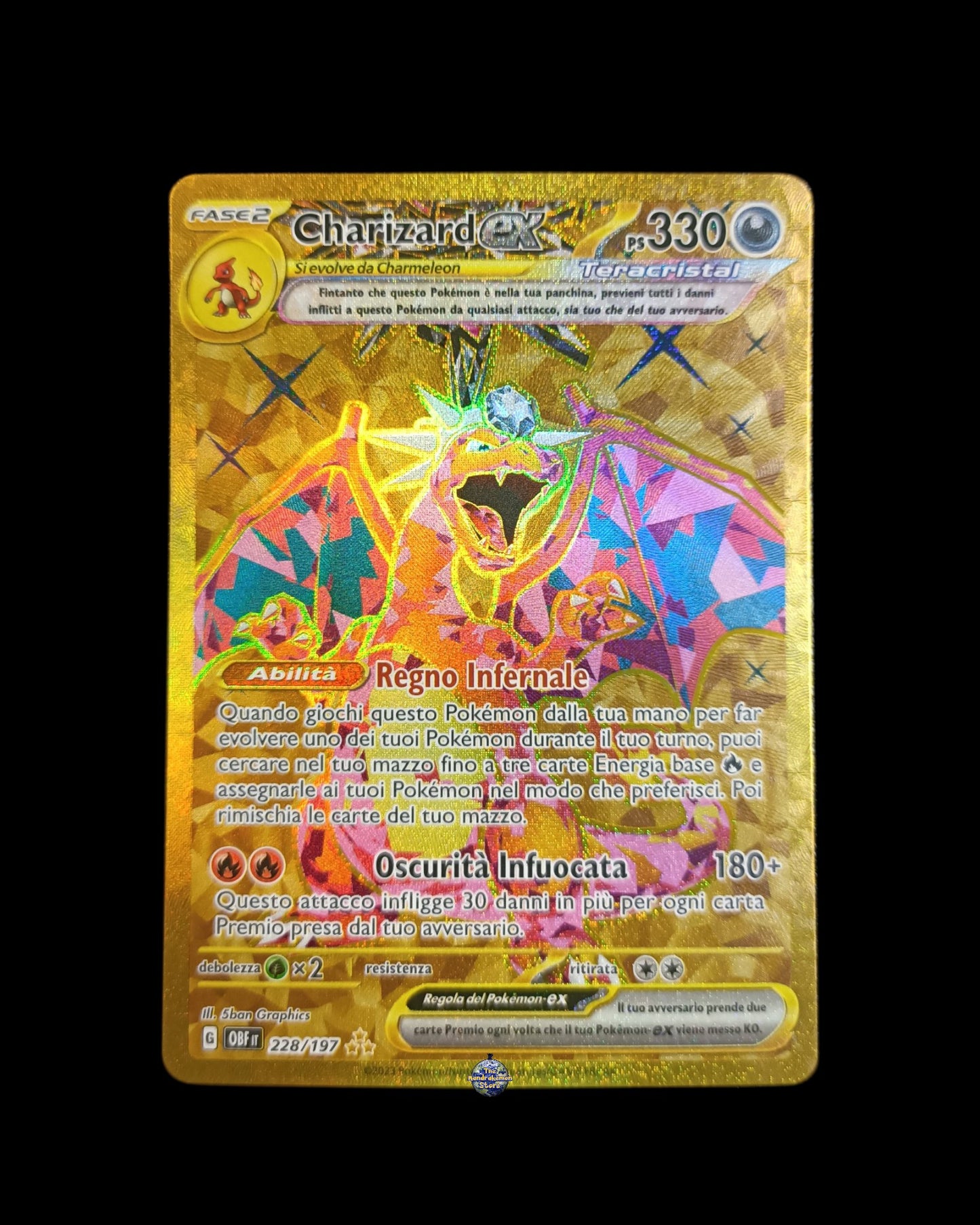 Charizard Ex Teracristal Gold