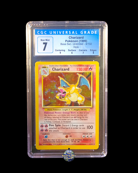 Charizard Holo Base Set GCC 7 Near Mint