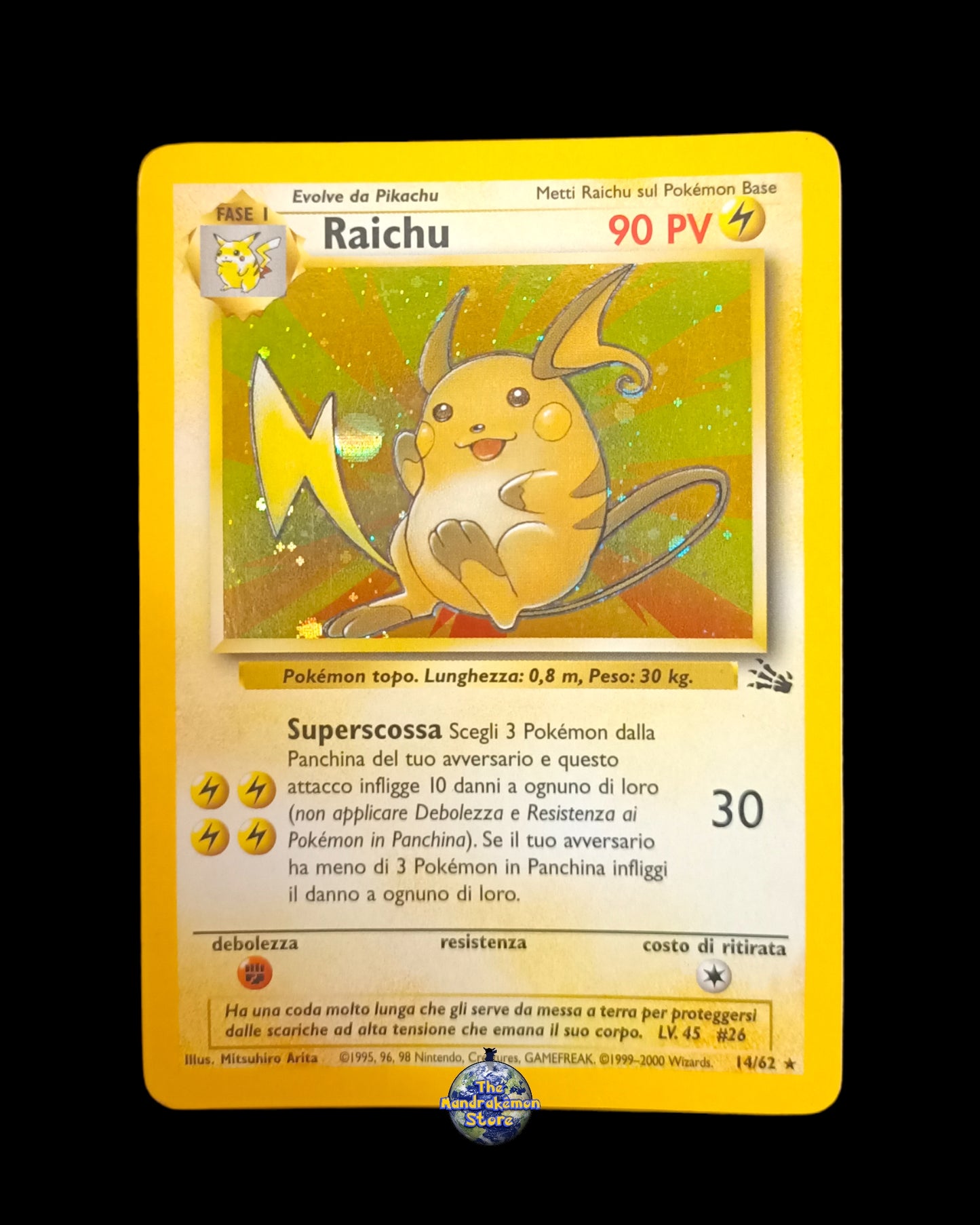 Raichu Holo Fossil