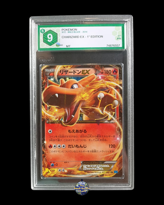 Charizard EX 1st Edition GRAAD 9