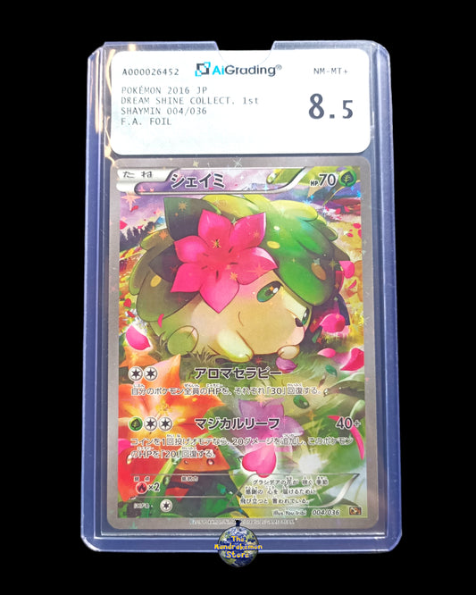 Shaymin Holo Foil Glossy AIGrading 8.5