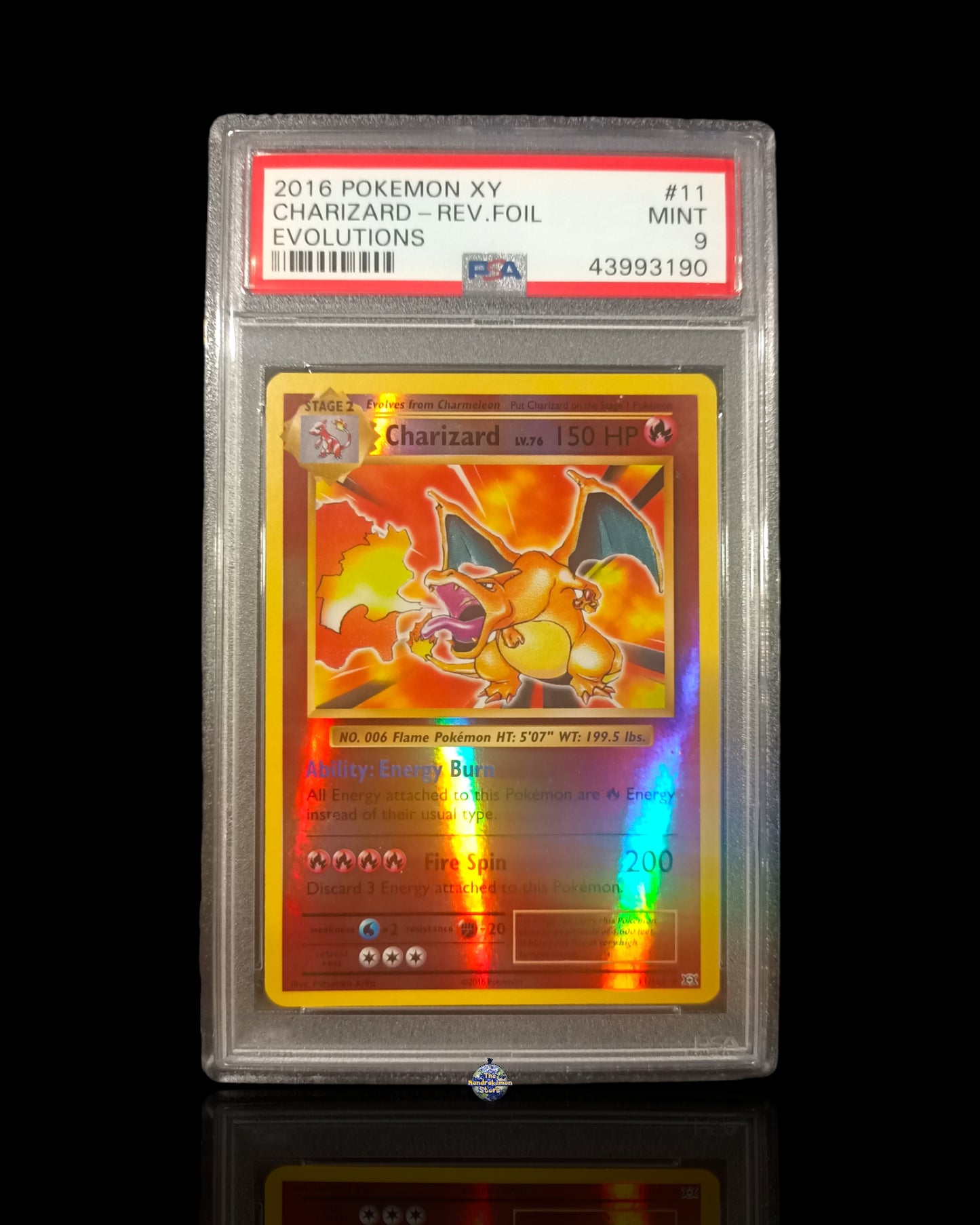 Charizard Reverse Evoluzioni PSA 9