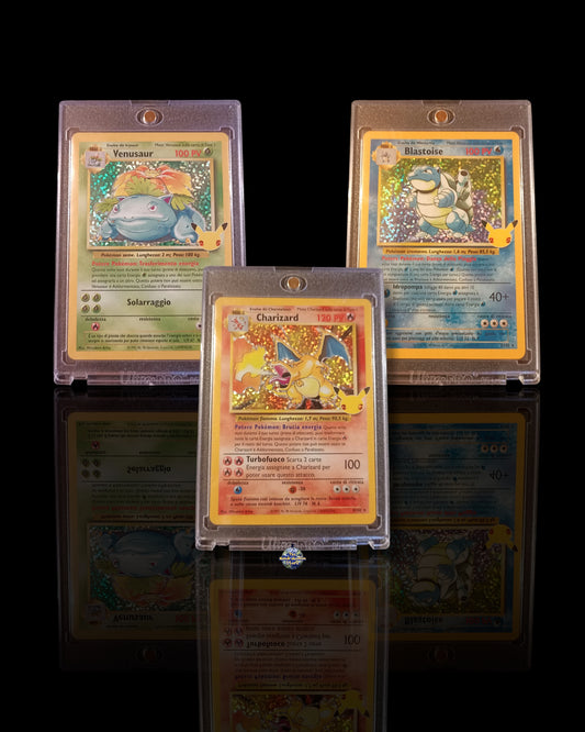 Trio Charizard,Venusaur & Blastoise Gran Festa /+ Case UltraPro