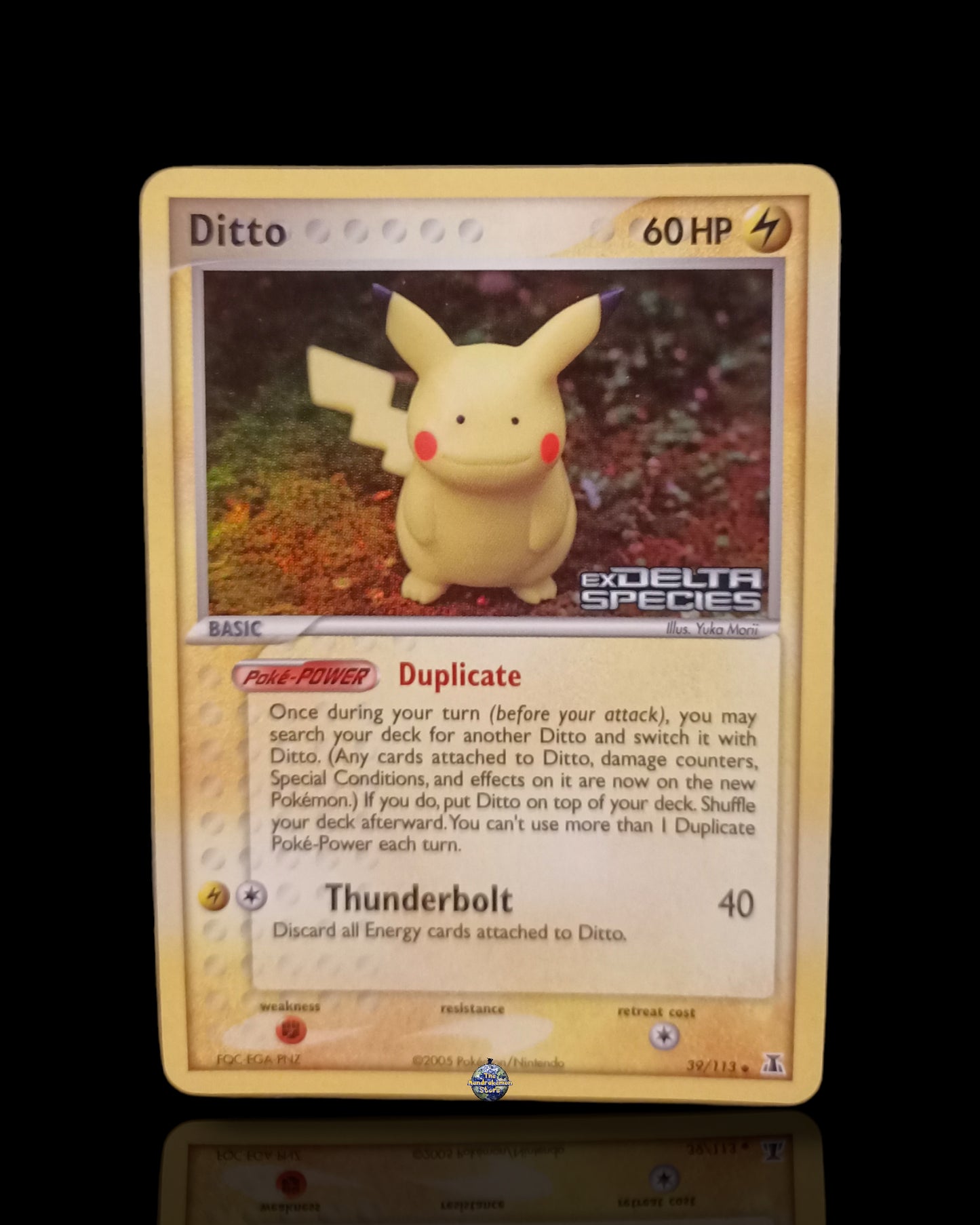 Ditto (Pikachu) Holo Stamped Ex Delta Species