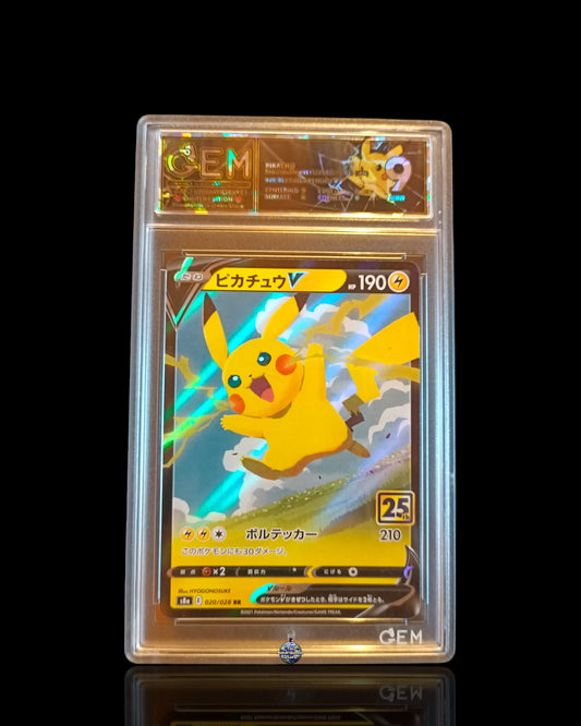 Pikachu V 25th GEM 9