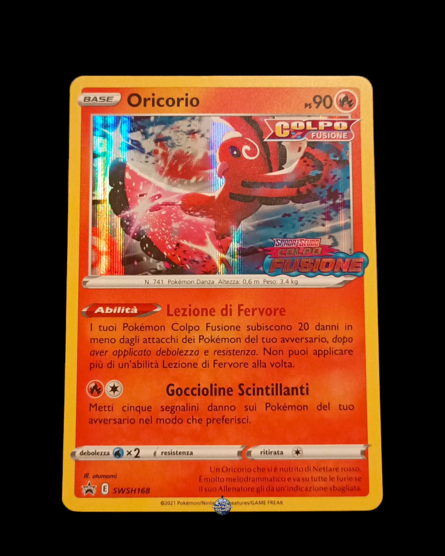 Oricorio Holo Stamped Promo Colpo Fusione