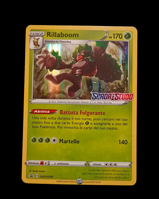 Rillaboom Holo Stamped Promo Spada e Scudo