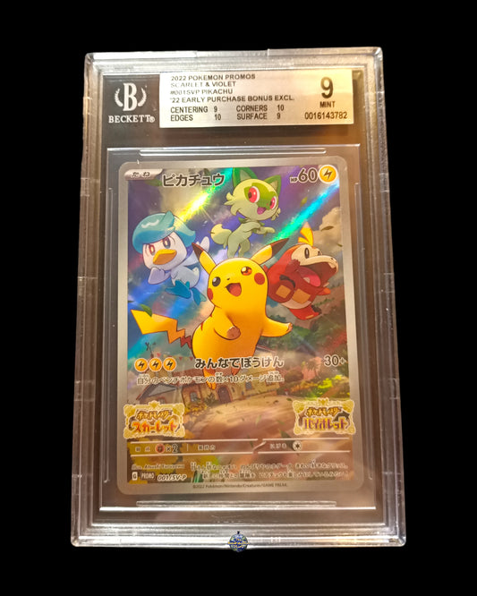 Pikachu Promo Scarlet & Violet BECKETT 9