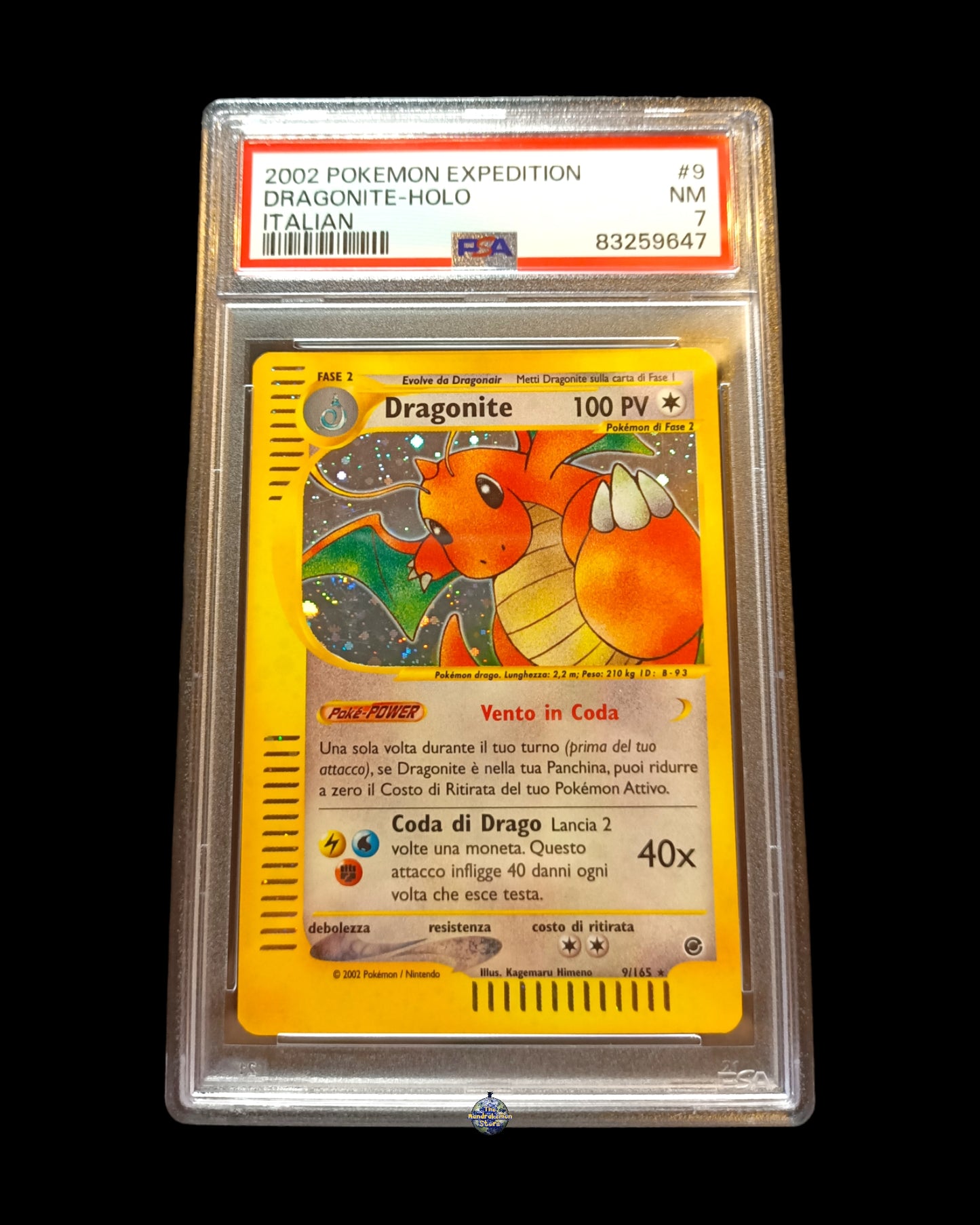 Dragonite Holo Expedition PSA 7