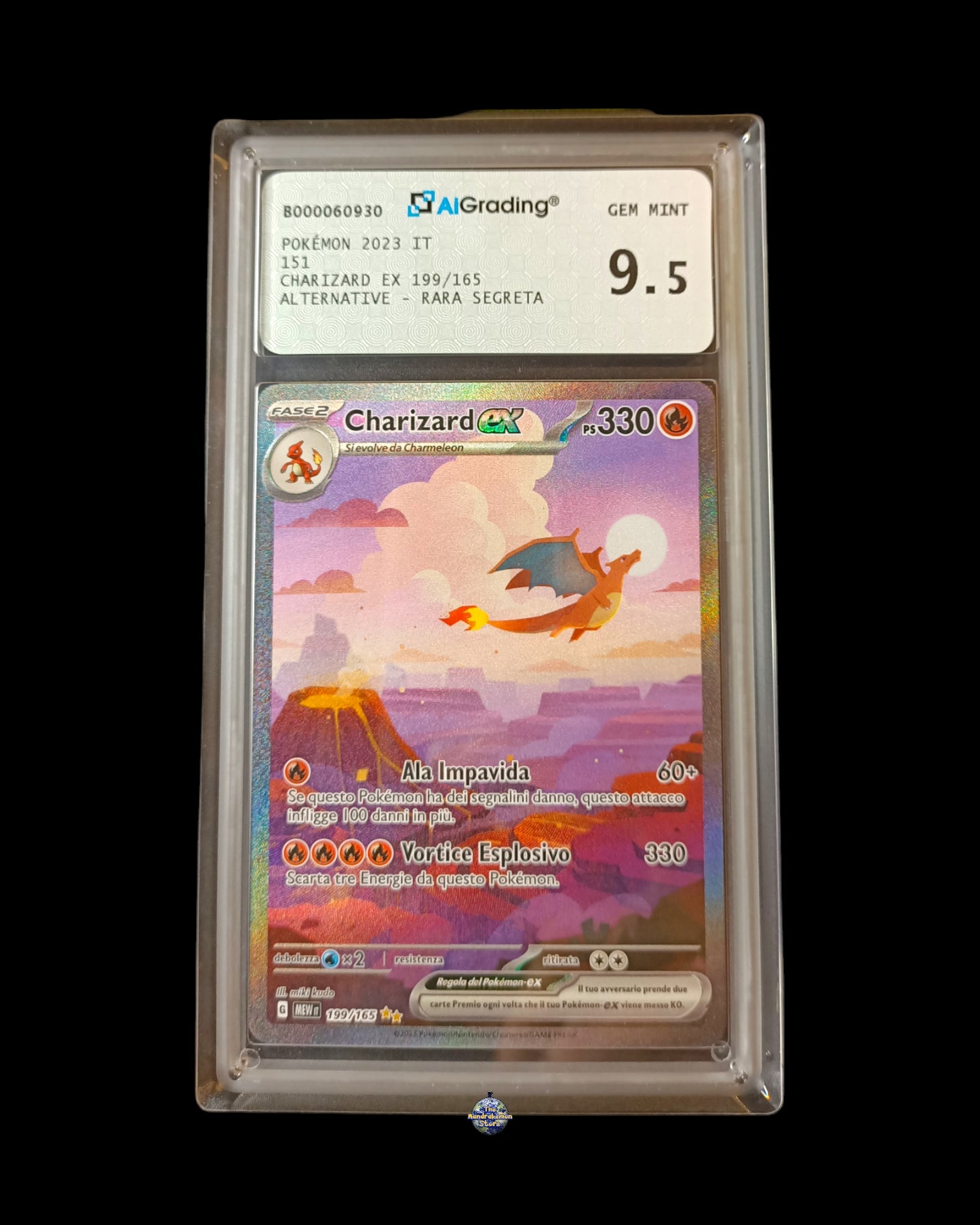 Charizard Ex Fuoriserie Aigrading 9,5