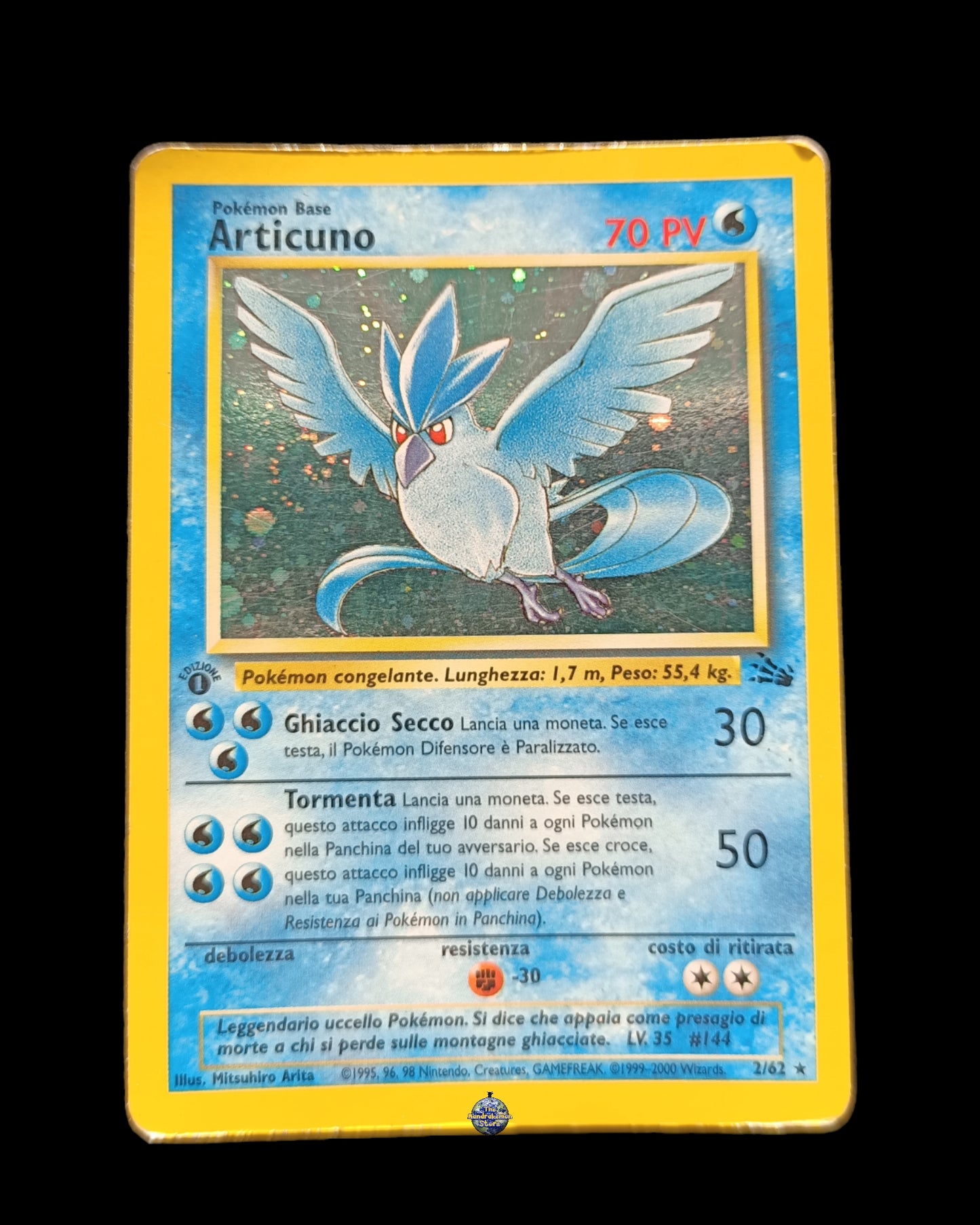 Articuno Holo 1ed Fossil