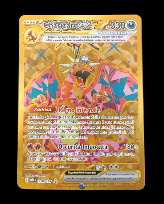 Charizard EX Teracristal Gold