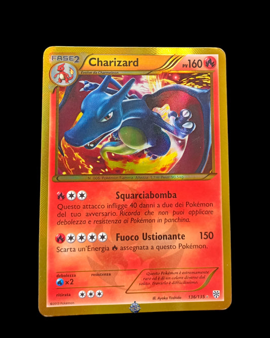 Charizard Holo Shiny Uragano Plasma