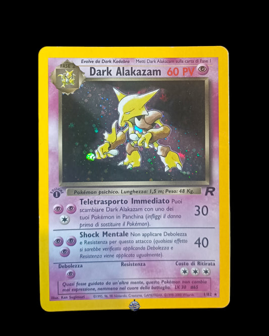 Dark Alakazam Holo Rocket 1ª Edizione