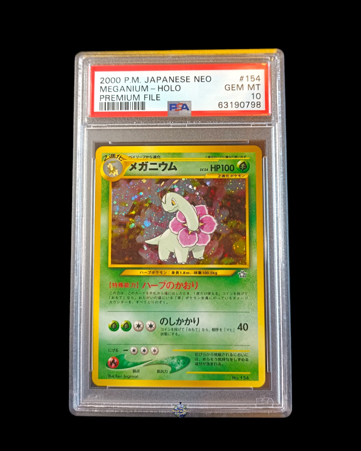 Meganium Holo Psa10