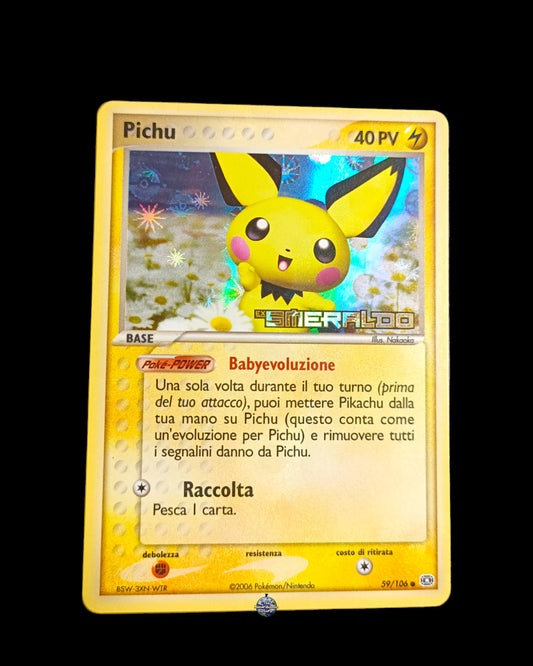 Pichu Holo Stamped Ex Smeraldo