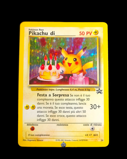 Pikachu di Compleanno Holo Promo