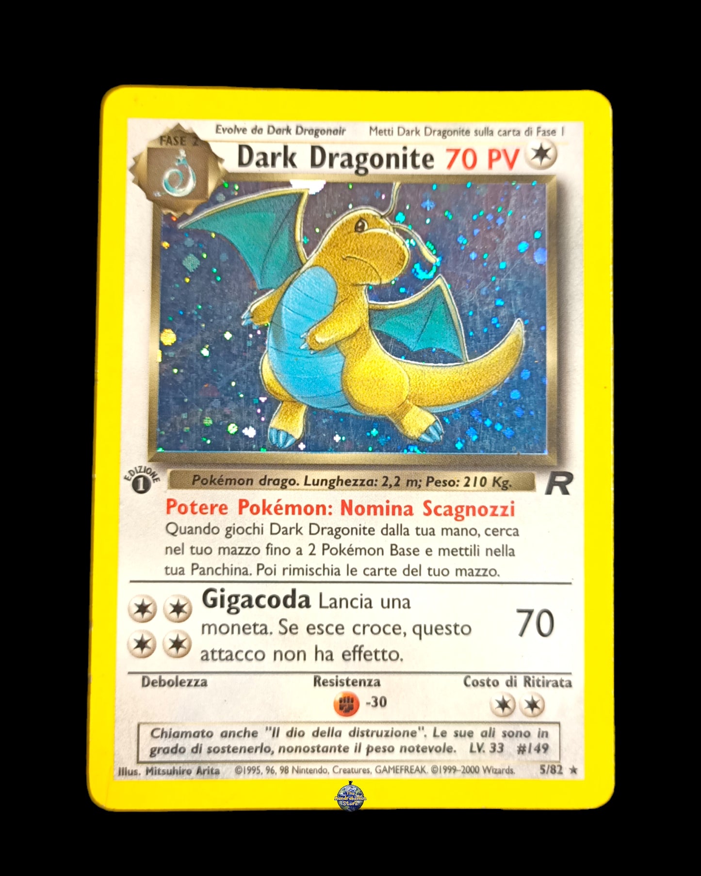 Dark Dragonite Holo 1ª Edizione