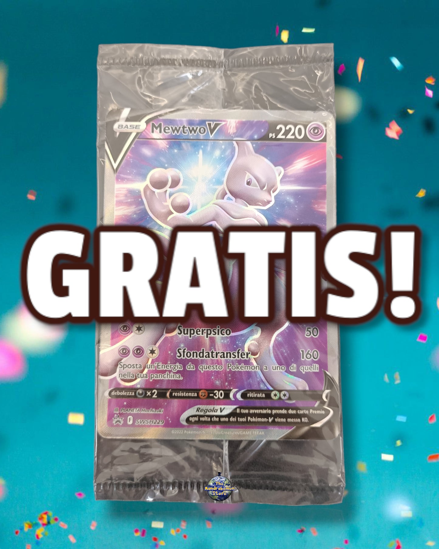 Mewtwo V Full Art Promo Sealed