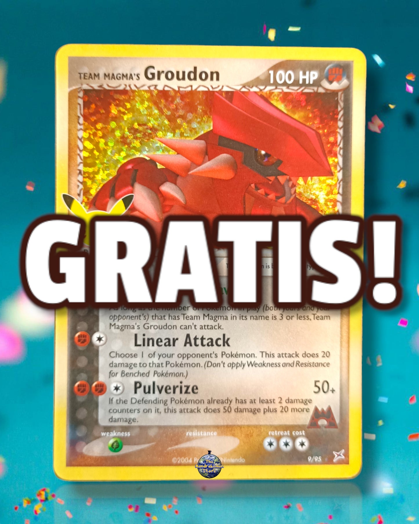 Team Magma's Groudon Holo