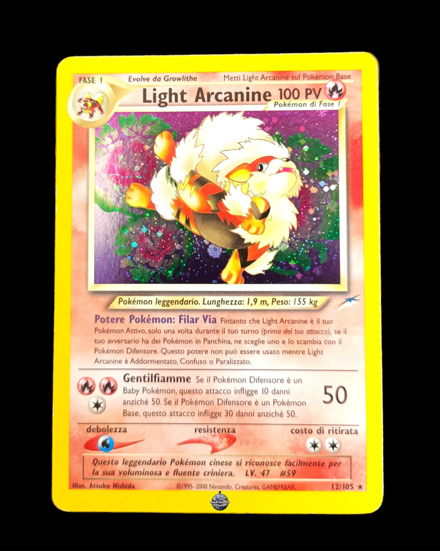 Light Arcanine Holo Neo Destiny