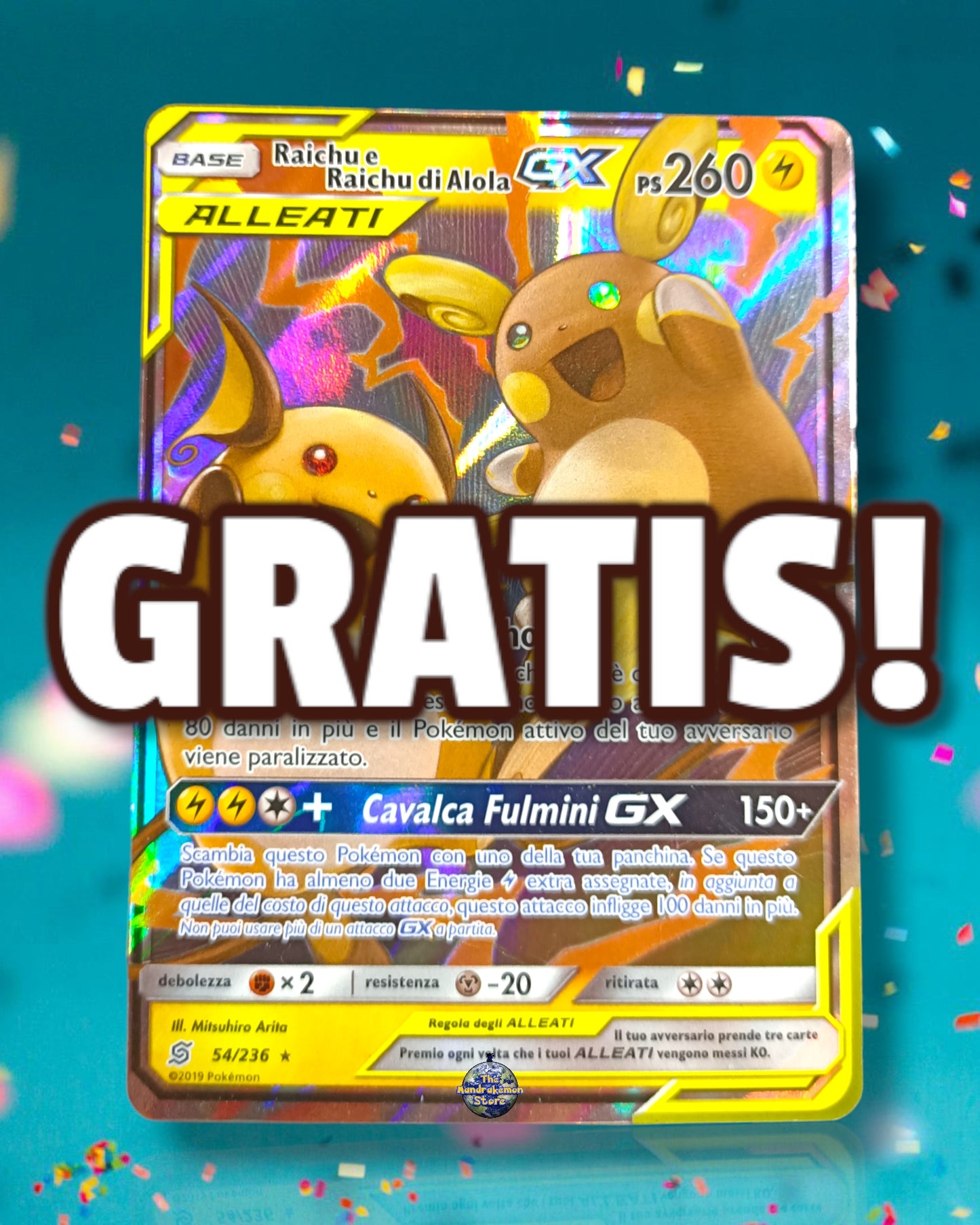 Raichu e Raichu di Alola GX