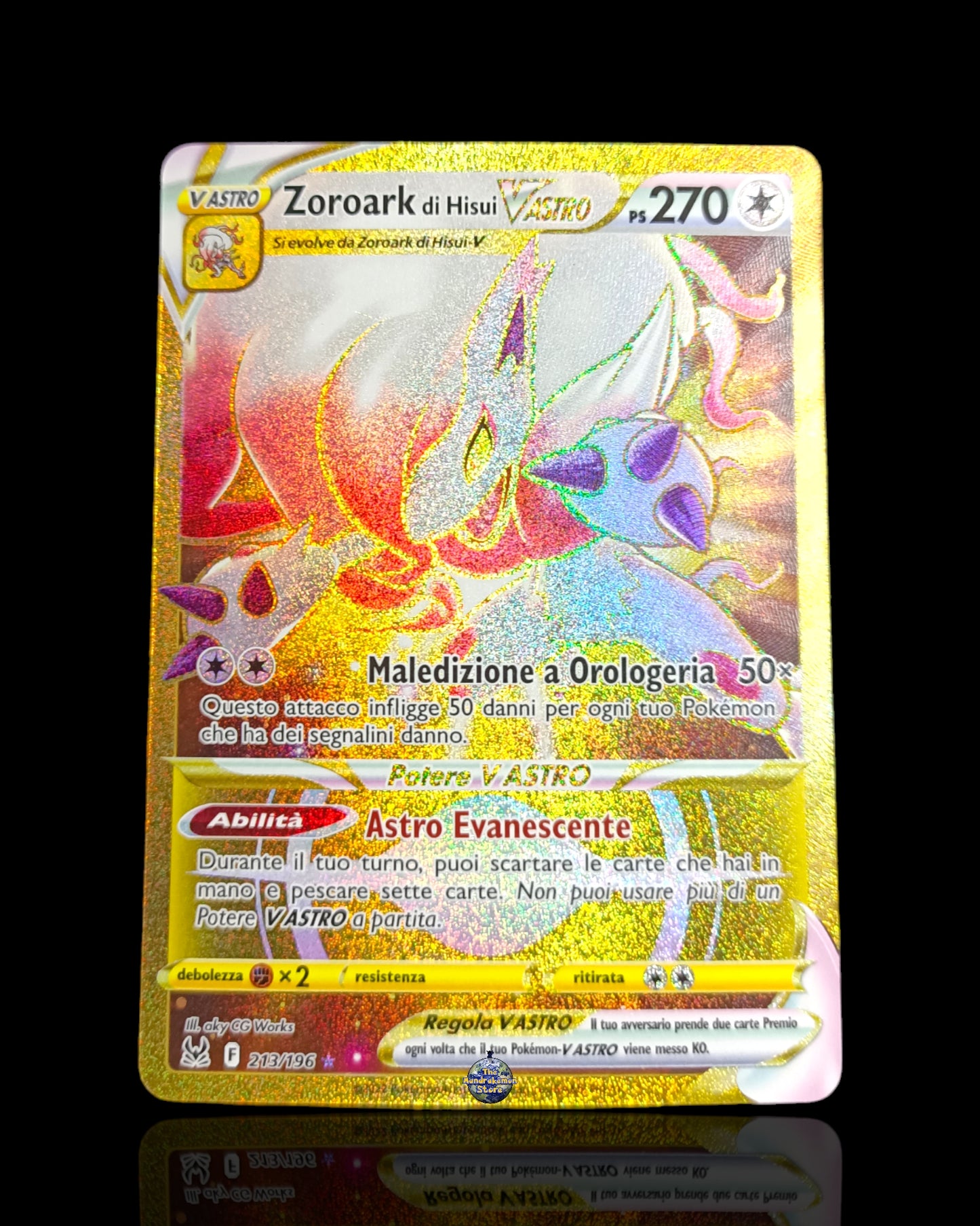 Zoroark di Hisui Vastro Gold