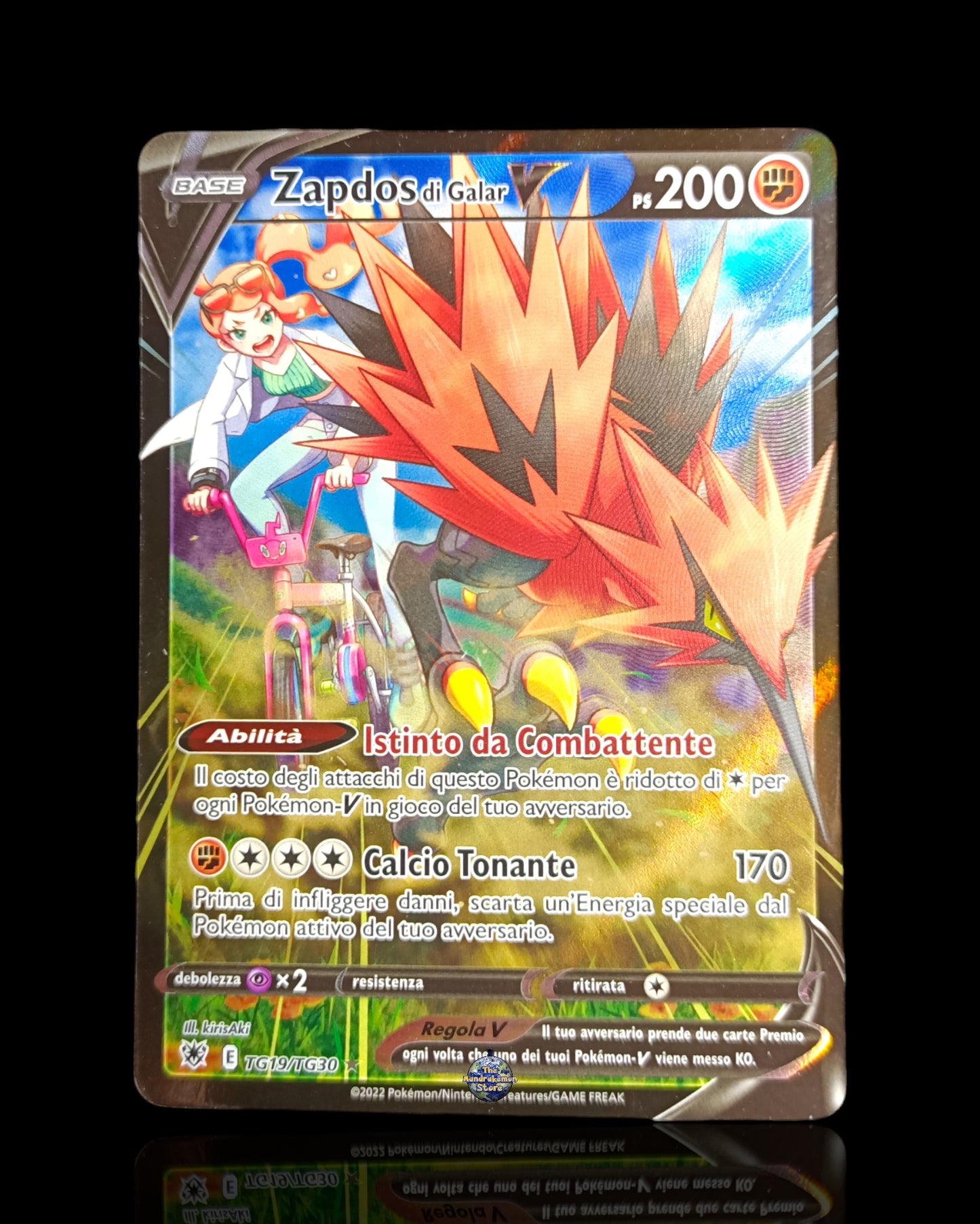 Zapdos di Galar V Full Art Tg