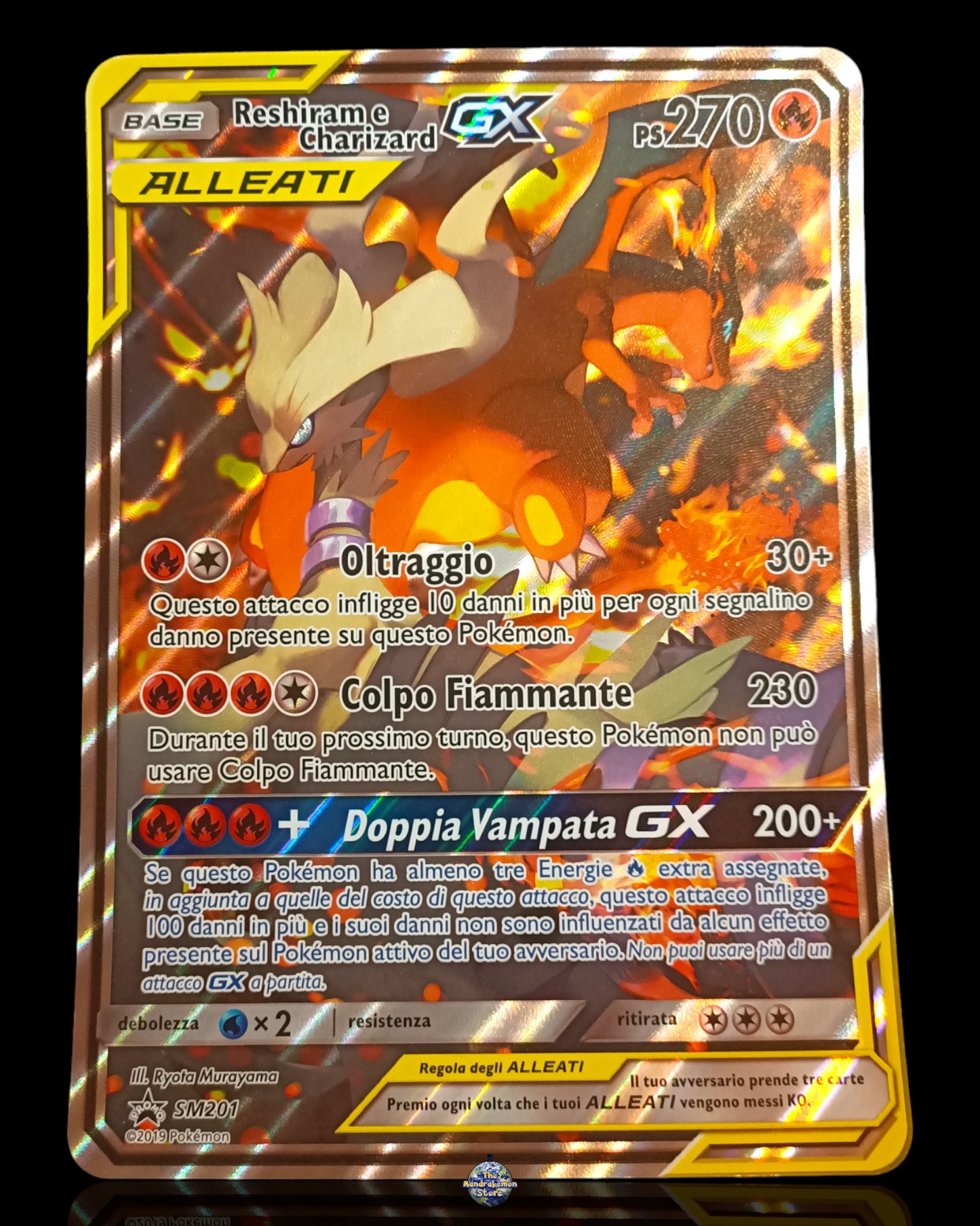 Reshiram e Charizard Gx Promo Jumbo