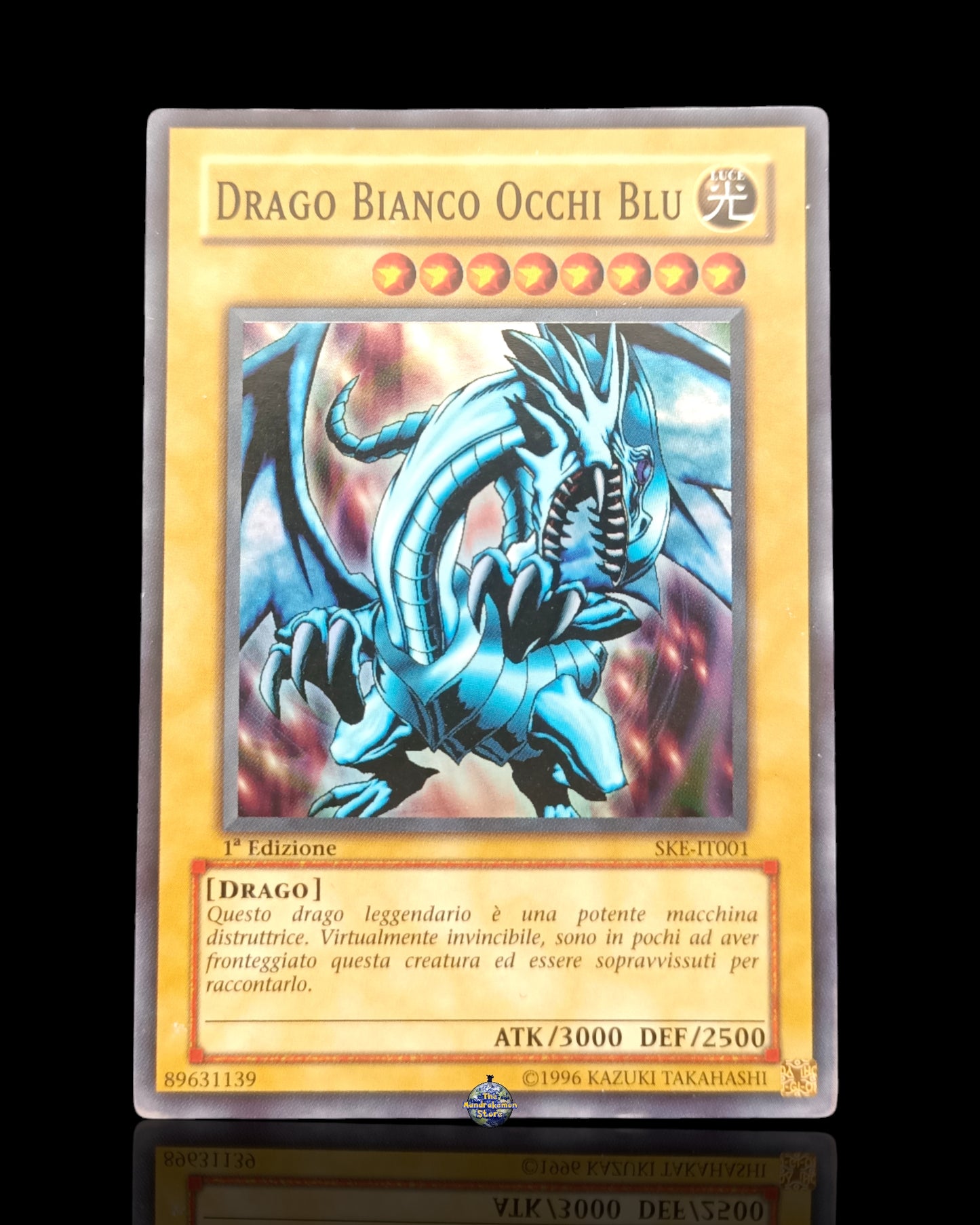 Drago Bianco Occhi Blu Holo