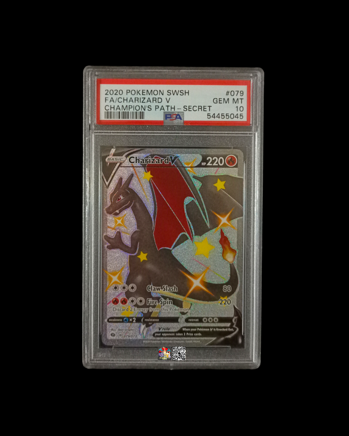 Charizard V Full Art Futuri Campioni PSA 10 (Inglese)